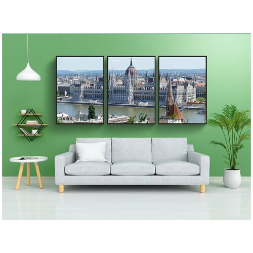фото Набор модулных постеров для интерьера "будапешт, венгрия, столица" 60x90 см. в тубусе, без рамки lotsprints