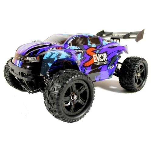 Трагги Remo Hobby S-EVOR Brushless RH1665, 1:16, 30 см, синий трагги remo hobby s evor brushless rh1665 1 16 28 5 см синий