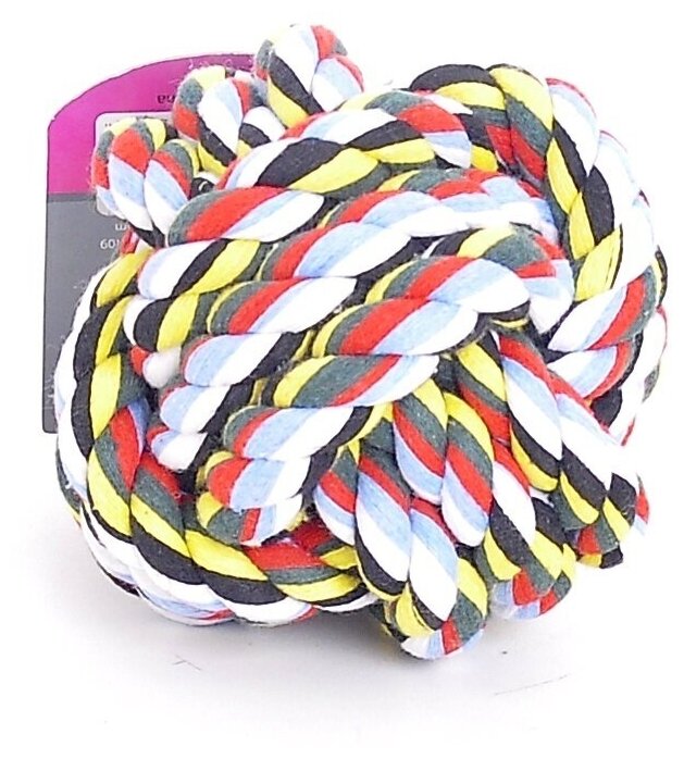 Papillon Игрушка для собак "Шар из каната", хлопок, 6,5см (Cotton toy ball) 140754, 0,7 кг