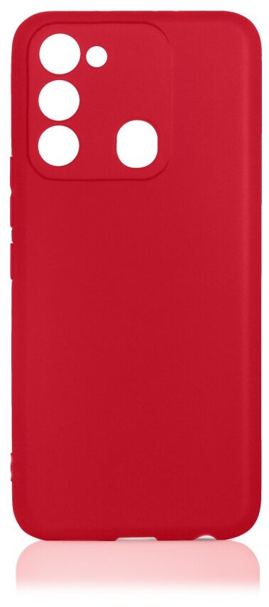 Чехол (клип-кейс) DF tCase-07, для Tecno Spark Go 2022/8C, красный [tcase-07 (red)]