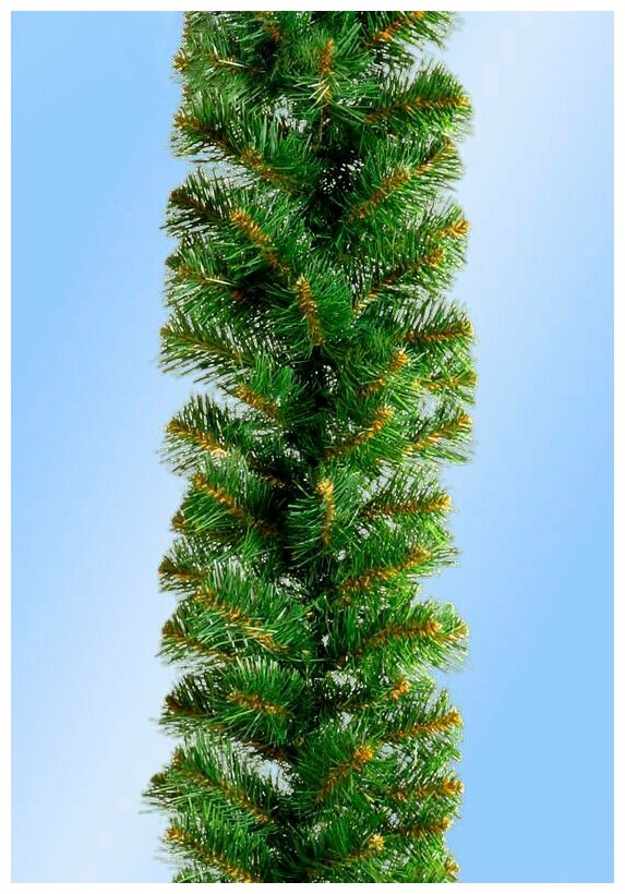 Гирлянда хвойная сосновая, хвоя - PVC, 270х30 см, царь елка