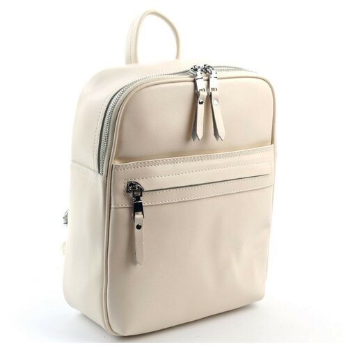 фото Женский кожаный рюкзак 8631-220 беж piove