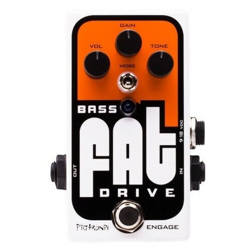 Pigtronix Bod Bass Fat Drive эффект для бас-гитары овердрайв pigtronix bep bass envelope phaser эффект для бас гитары фэйзер