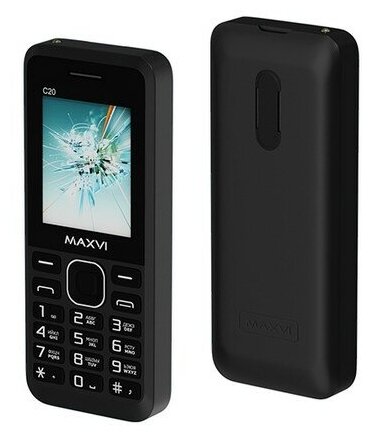 Мобильный телефон Maxvi C20, черный