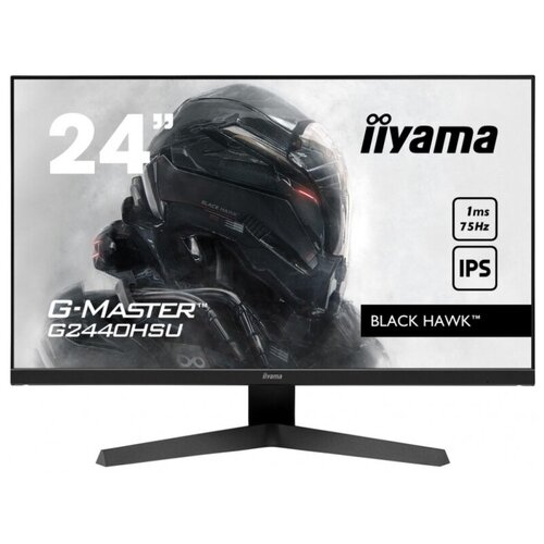 фото Монитор iiyama 23.8" g2440hsu-b1 черный ips led 1ms 16:9 hdmi m/ m матовая 250cd 178гр/178гр 1920x1080 displayport