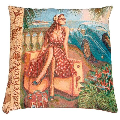 Наволочка гобеленовая декоративная 50х50 Гобелен плюс 