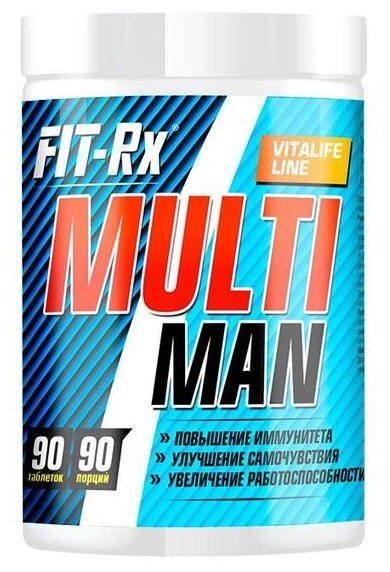 Витаминно-минеральный комплекс FIT-RX Multi Man, таблетки, 90шт [01069] - фото №1