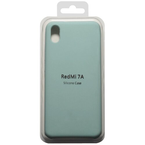 фото Чехол- накладка для xiaomi redmi 7a silicone case бирюзовый (2) nl