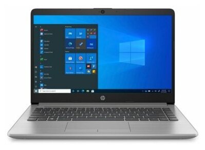 Ноутбук HP 245 G8 14 IPS AMD Ryzen 5 5500U 21ГГц 8ГБ 256ГБ SSD AMD Radeon Windows 10 Professional 43W69EA серебристый