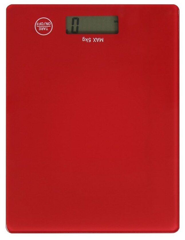 Весы кухонные WILLMARK WKS-511D (5кг, 385г, 203*153мм, цвета в ассортименте) Красный
