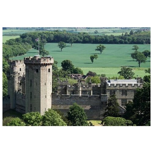 фото Постер на холсте замок в испании 60см. x 40см. твой постер