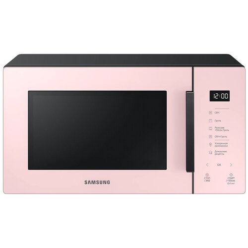 микроволновая печь с грилем samsung mg23t5018ap bw Микроволновая печь Samsung MG23T5018, розовый