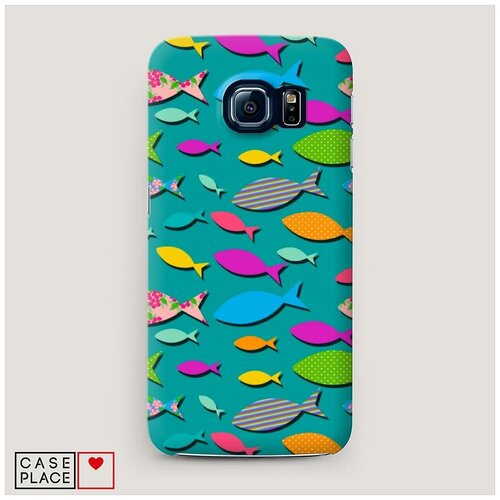фото Чехол пластиковый samsung galaxy s7 морские узоры 12 case place