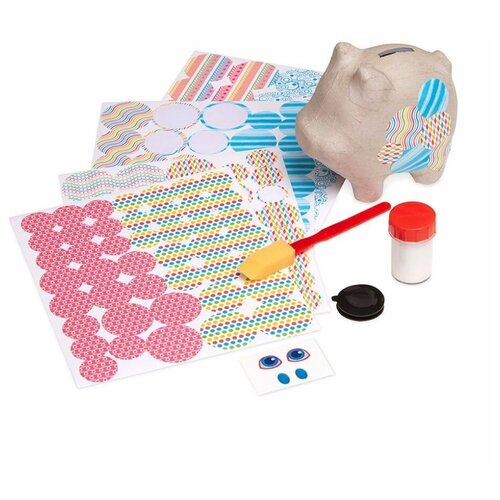 фото Набор для творчества декупаж – копилка-свинка melissa & doug