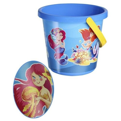 Ведро 8 с блестящей картинкой 085 л Русалки 270₽