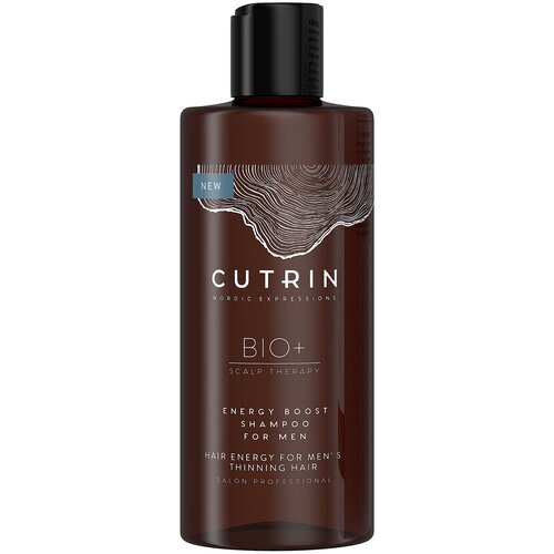 Cutrin шампунь BIO+ energy boost for men, 250 мл шампунь бустер для укрепления волос у мужчин cutrin bio energy boost 250 мл