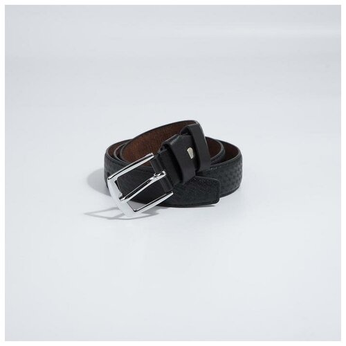 фото Ремень, ширина 2,8 см, винт, пряжка металл, цвет чёрный нет бренда