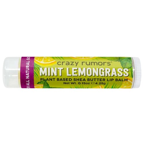 Crazy Rumors Бальзам для губ Mint Lemongrass Lip Balm с ароматом Мята Лемонграсс, 4.25 г