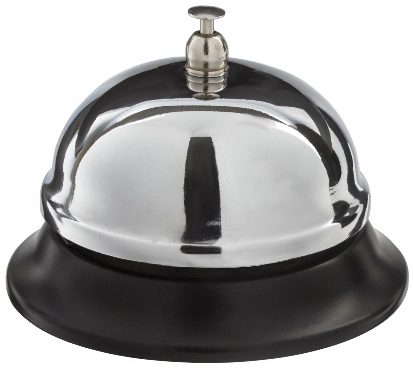 Звонок настольный для ресепшн, хромированный, диаметр 8,5 см, BRAUBERG, 454410 - фотография № 1