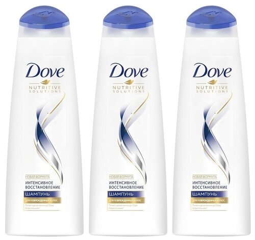 Dove шампунь Nutritive Solutions Интенсивное восстановление 3 х 380, 380 мл, 3 шт.