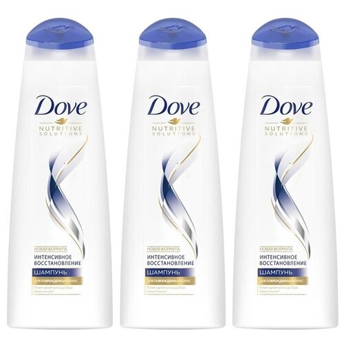 Dove шампунь Nutritive Solutions Интенсивное восстановление 3 х 380, 380 мл, 3 шт.