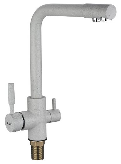 SAF18-A092KW, смеситель для кухни с подлючением к фильтру с питьевой водой (белый)