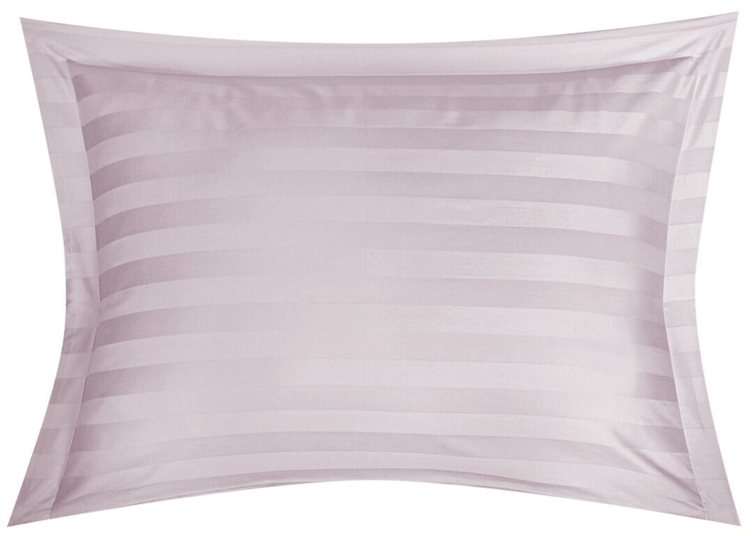 фото Наволочка La Prima Наволочка Страйп-сатин фиалковый, размер 70 х 70 см
