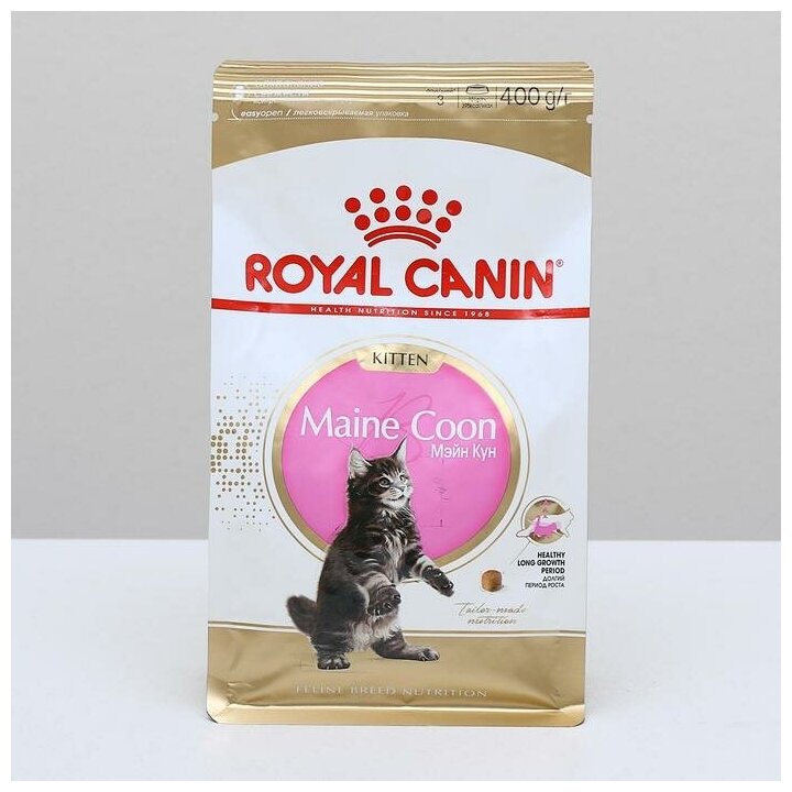 Корм сухом ROYAL CANIN "Kitten Maine Coon" для котят породы мейн-кун до 15 месяцев 400 г - фотография № 3