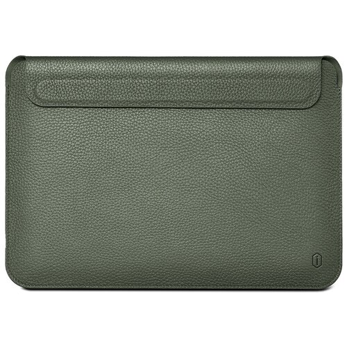 Чехол WIWU Geniunie Leather Laptop Sleeve for MacBook Pro 13/Air 13 (2018 - 2021) M1 Green