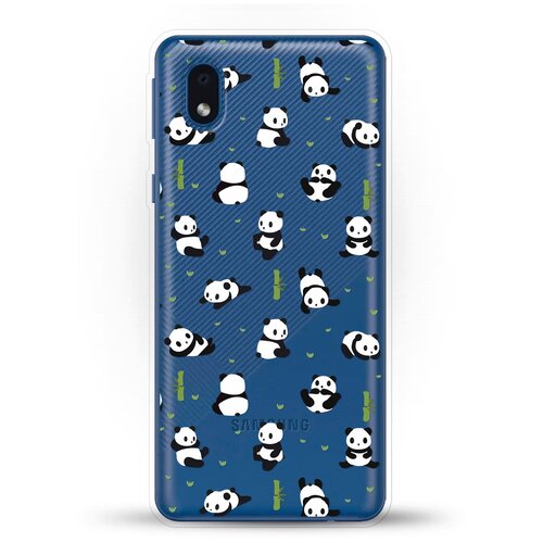 фото Силиконовый чехол панды на samsung galaxy a01 core andy & paul