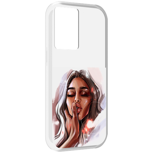 Чехол MyPads Большие-губы женский для OnePlus Nord N20 SE задняя-панель-накладка-бампер