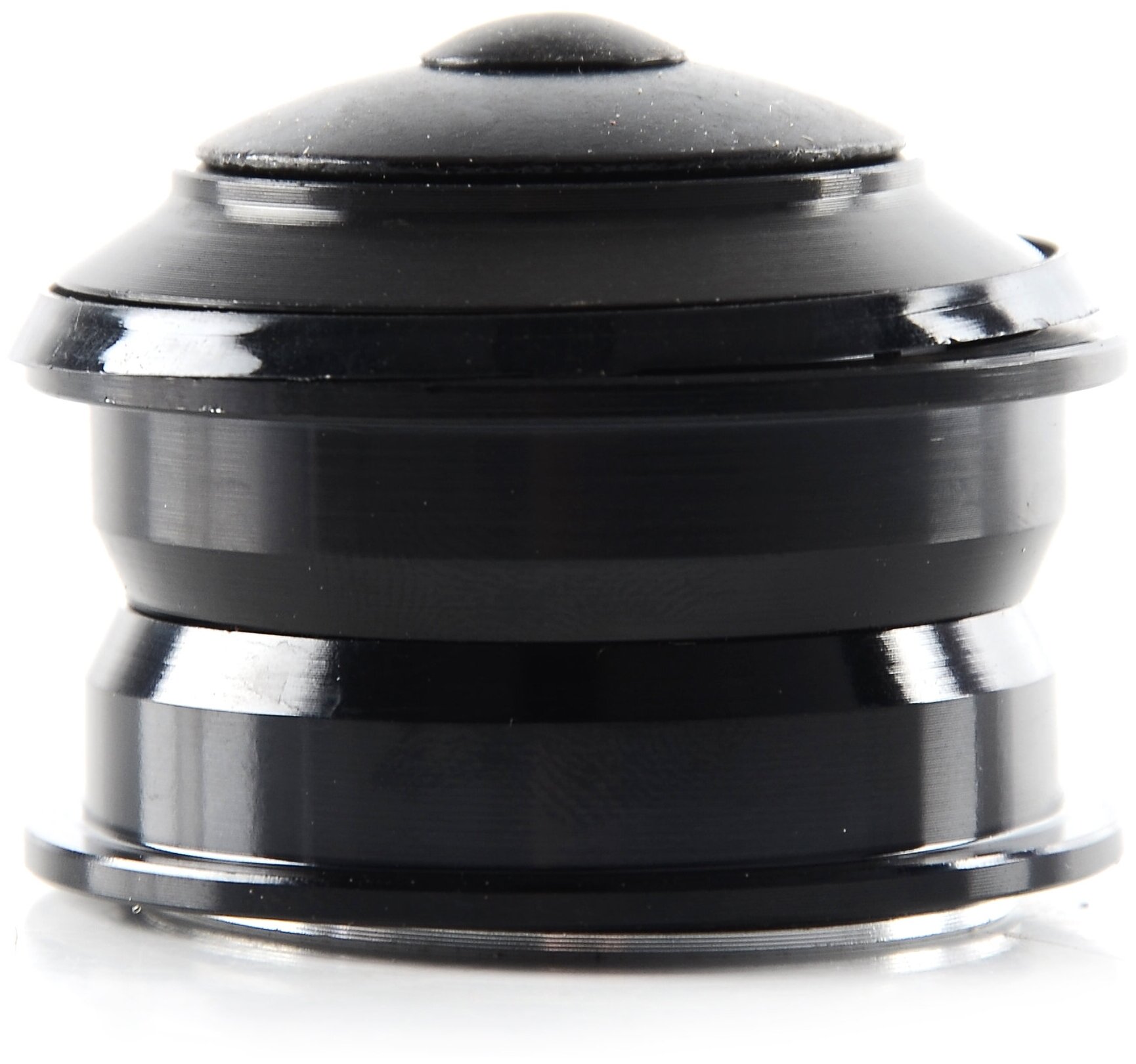 Рулевая колонка полуинтегрированная KENLI AM-B310, 1-1/8", A-Head, полуинтегрированная, алюминиевые чашки (диаметр 44мм), пром подшипники, черная