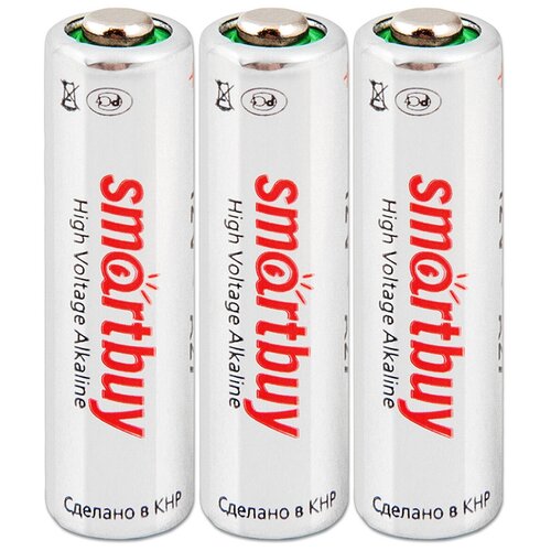Батарейка SmartBuy A27 (27A, V27A, MN27), упаковка 3 шт. батарейка спец щелочная алкалиновая тип mn27 a27 lr27 perfeo 5шт в блистере 27a 5bl