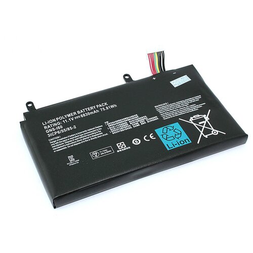 Аккумуляторная батарея для ноутбука Gigabyte P35W v2 (GNS-I60) 11.1V 6830mAh/75.81Wh yftk sxk flash fev v4 5s купольная крышка для колокольчика стеклянная основа бишоп mini 17 penodat dvarw mtl fl dl v2 кабели трансмиссионного оборудования для ре