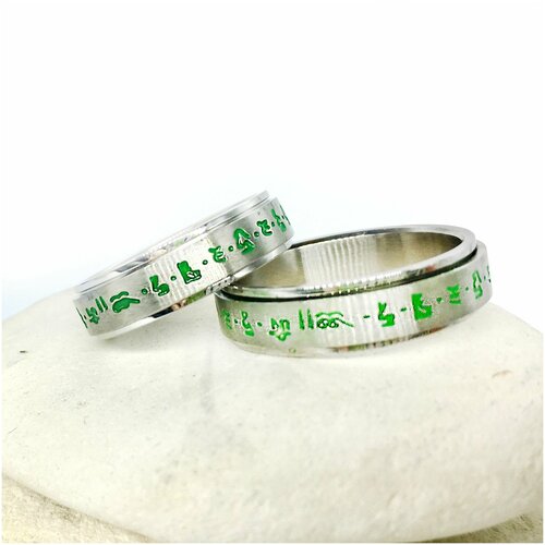 Кольцо-механизм ДЕВЯТЬ ДРАКОНОВ, размер 19.5, серебристый