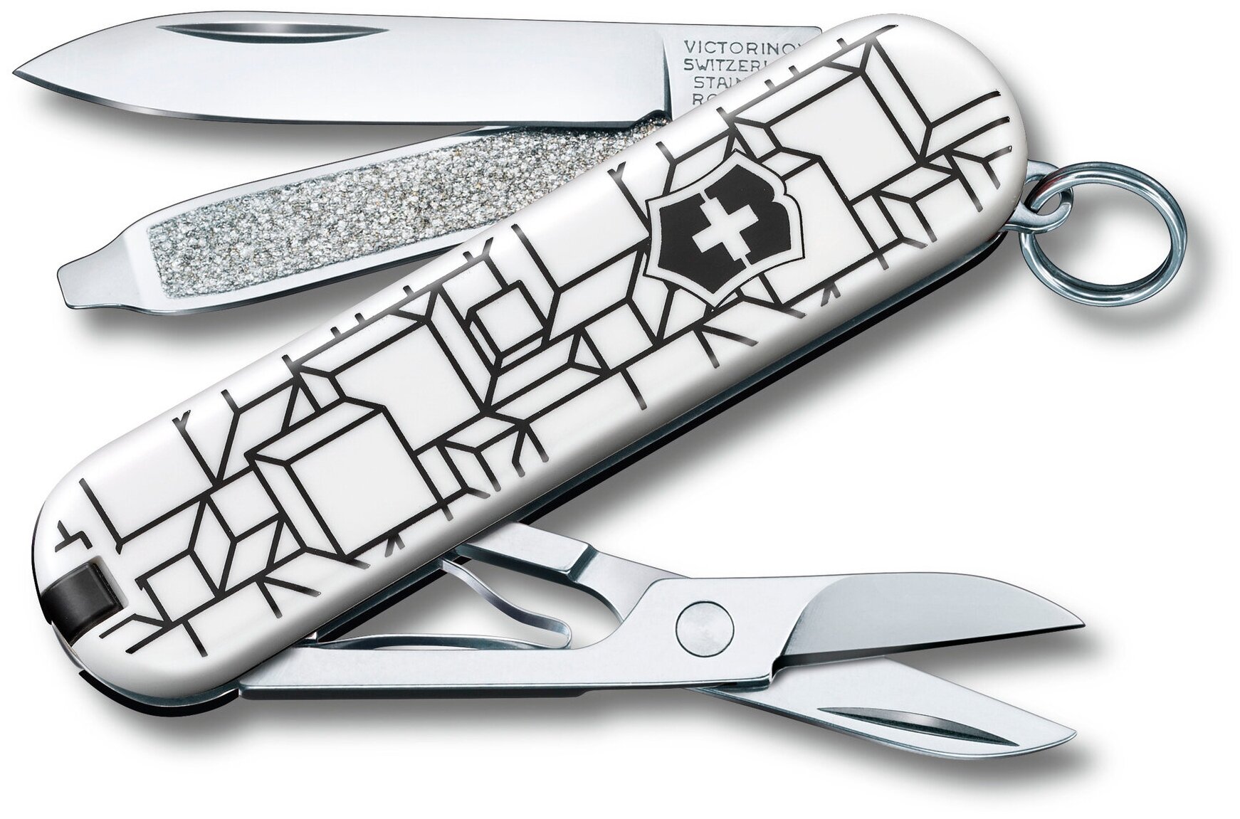 Нож-брелок VICTORINOX Classic "Cubic Illusion" 58 мм 7 функций 0.6223.L2105