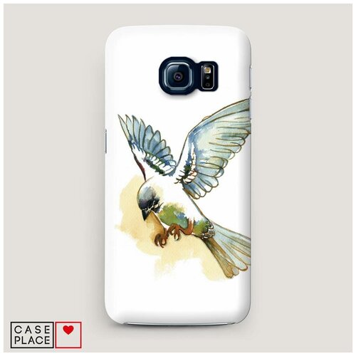 фото Чехол пластиковый samsung galaxy s6 птица арт 1 case place