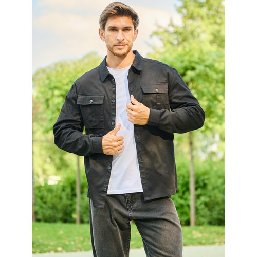 фото Рубашка ihomelux, размер 56, черный