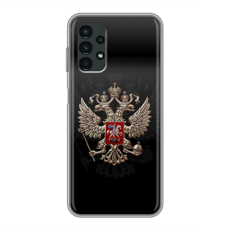 Дизайнерский силиконовый чехол для Самсунг А13 4Г / Samsung Galaxy A13 4G Герб России