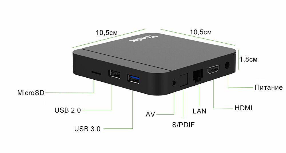 ТВ приставка Tanix W2 4/32 с Android TV