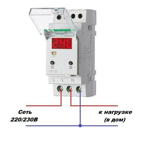 Реле напряжения CP-721-1 УХЛ2 однофазный F&F Евроавтоматика температурный диапазон от -40 до +50 С