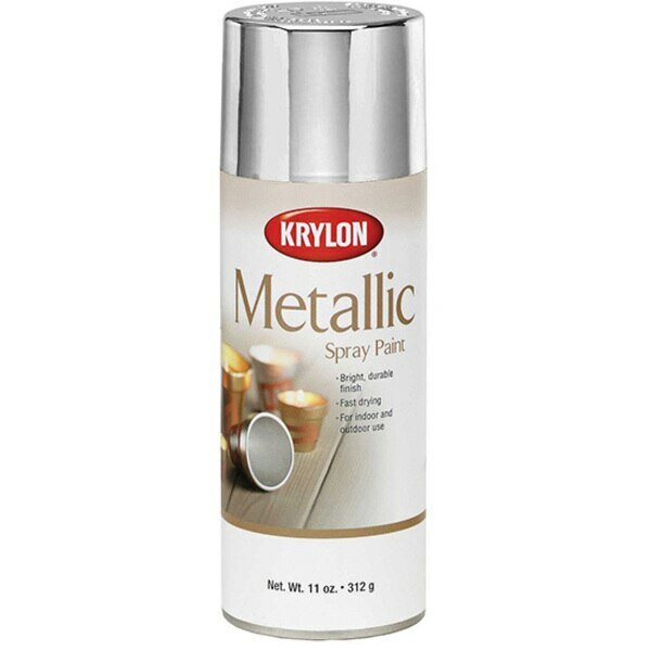Универсальная краска металлик Krylon Silver Metallic 311 гр
