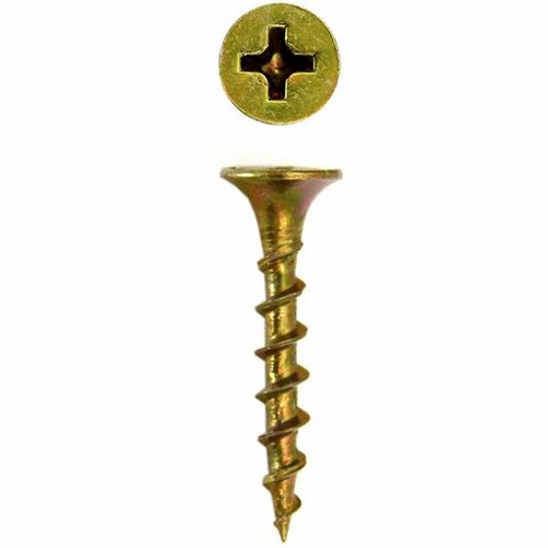 Саморезы по дереву 3,5х19 мм, желтый цинк (1кг)