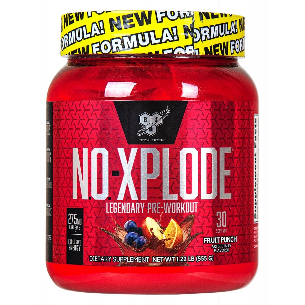 NO-Xplode, 555 г / 30 порций, Fruit Punch / Фруктовый Пунш