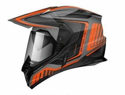 Шлем MT SYNCHRONY DUO SPORT TOURER (S, Matt Platinum Black Orange)