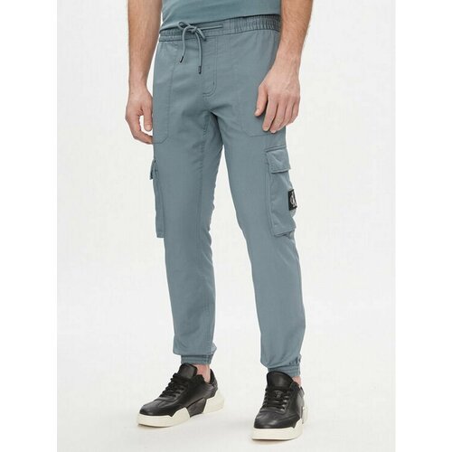 Брюки спортивные скинни Calvin Klein Jeans, размер L [INT], голубой брюки мужские columbia washed out pant бежевый