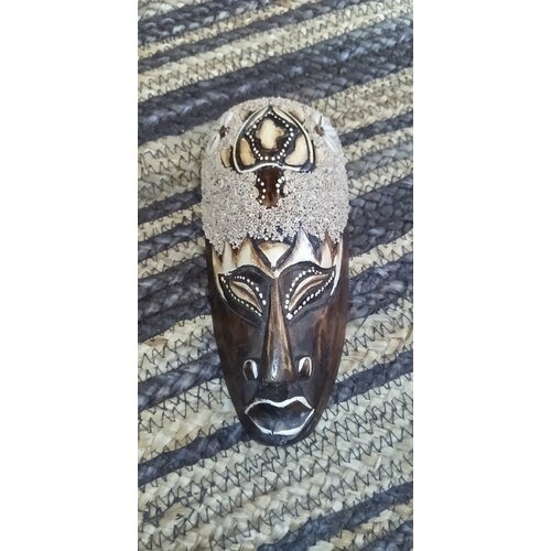 Маска-панно деревянная декоративная настенная 2010см брелок в подарок 2499₽