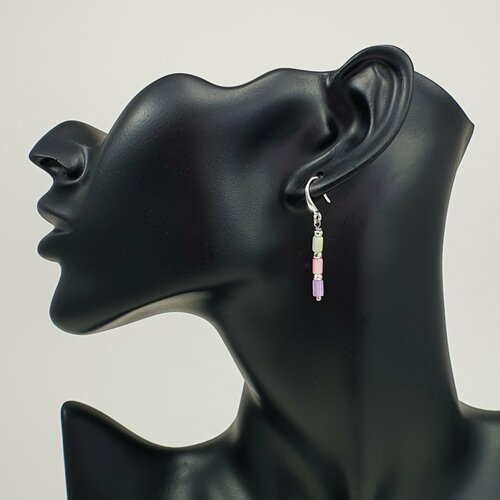 Серьги  Жемчужина Юга, перламутр, размер 39 мм, мультиколор