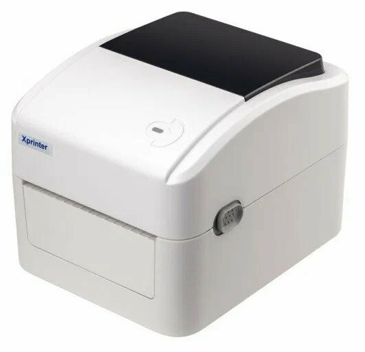 Термальный принтер этикеток блок питания Xprinter XP-420B (USB, Wi-Fi) белый