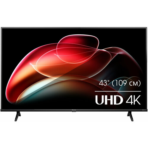 Телевизор LED Hisense 43 43A6K Frameless черный 4K Ultra HD 60Hz DVB-T DVB-T2 DVB-C DVB-S DVB-S2 USB WiFi Smart TV 2947000₽